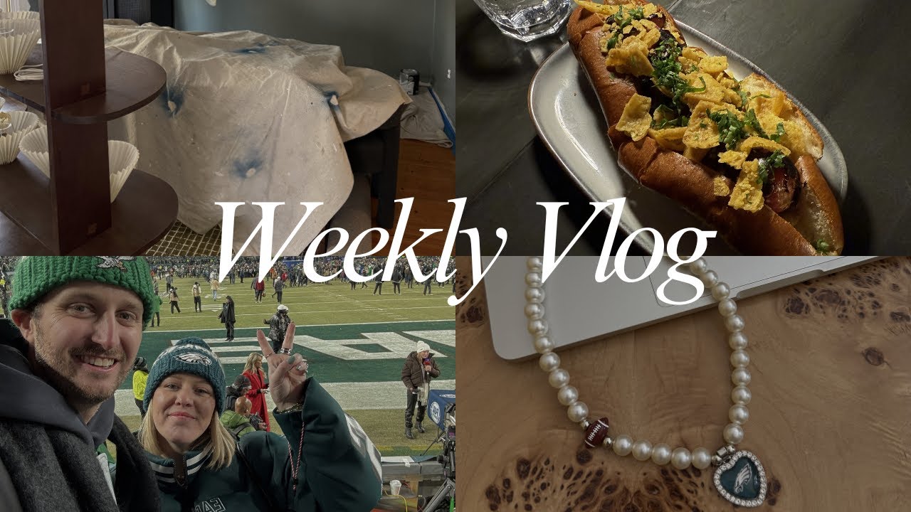 Weekly Vlog: Parents visit, Home renovations, Makeup Routine & NFC Championship