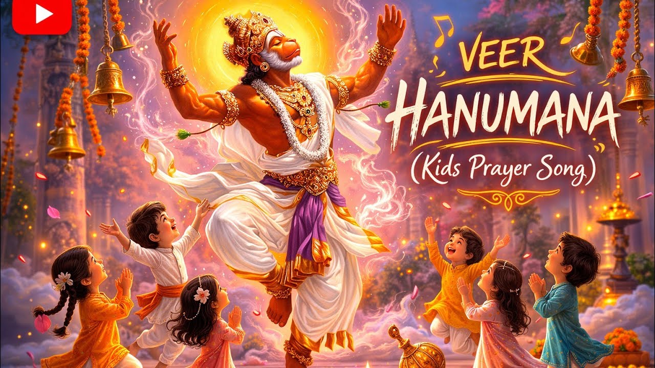🌸Veer Hanumana🌸  | Sweet Kids Bhajan | Peaceful Devotional Song for Hanuman Ji 🌟🙏