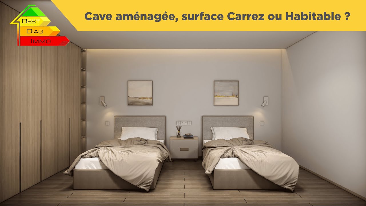 Mesurage d'une cave aménagée : surface Carrez ou surface habitable ?