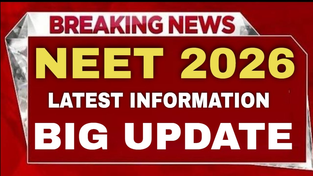 NEET UG 2026 URGENT BIG IMPORTANT UPDATE RELEASE 😲#drsumitvlogs