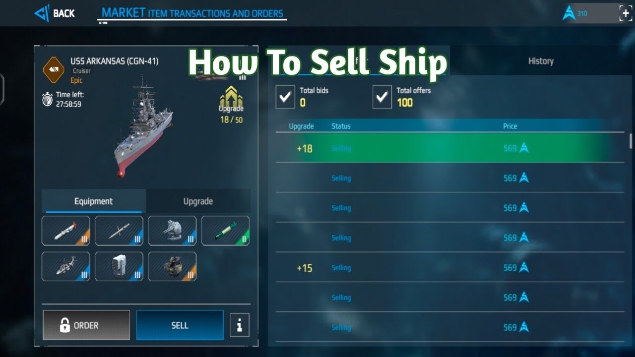 How To Sell Ship | Modern Warships