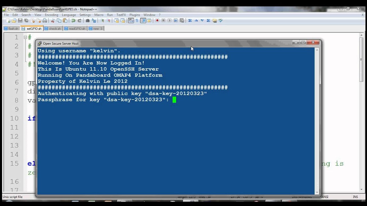 Access Pandaboard/Beagleboard GPIO via Bash Shell Script