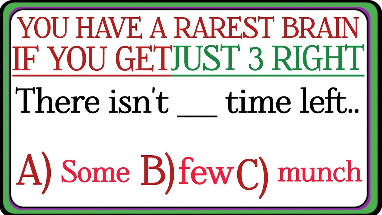 Mixed English ✨grammar test you have a rarest brain if you get just 3 right viral 🔥pass this test