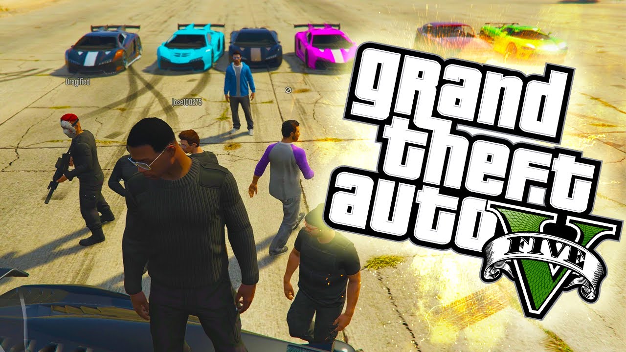 GTA 5 Online PS4 - 13 vs 1 BOUNTY SQUAD! Street Racing, Fails & More! (GTA Online Funny Moments PS4)