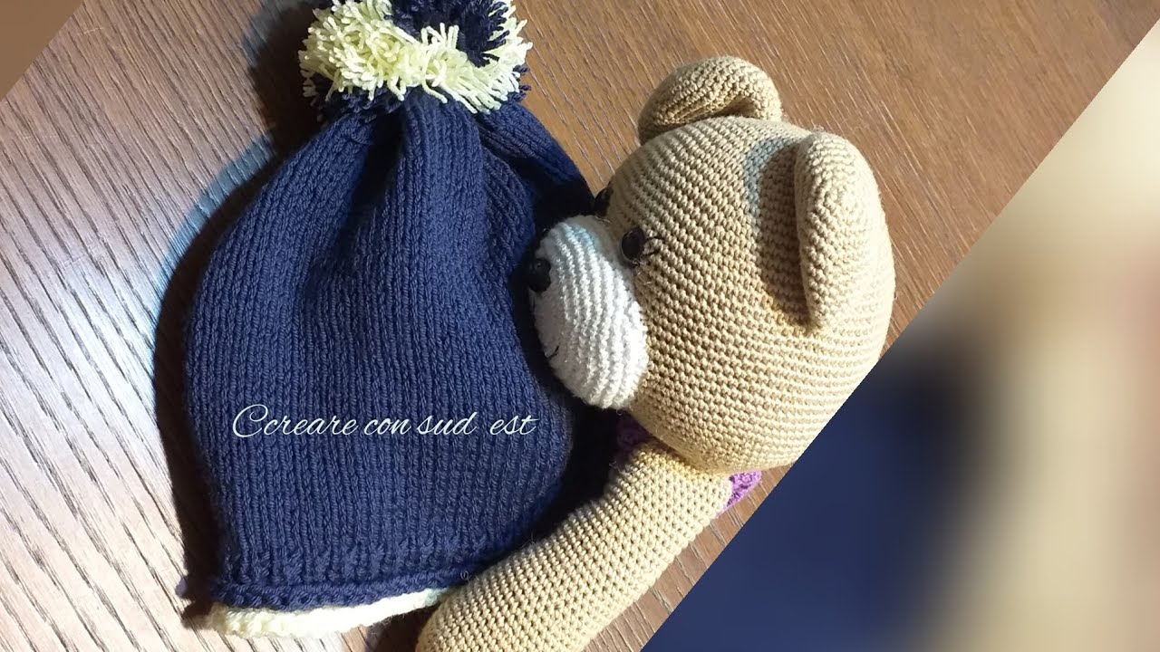 cappellino ai ferri Ale / berretto/ cuffia/bambini