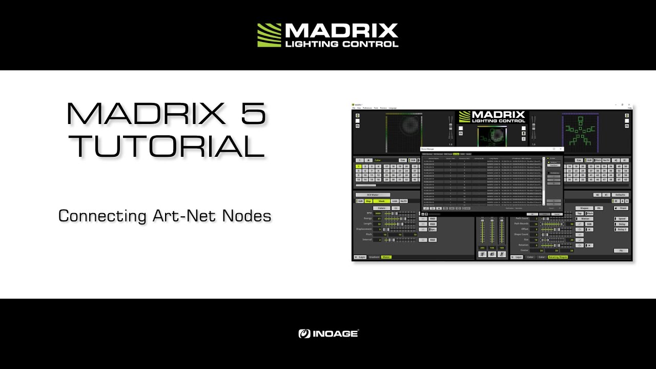 Учебное пособие MADRIX 5 — подключение узлов Art-Net