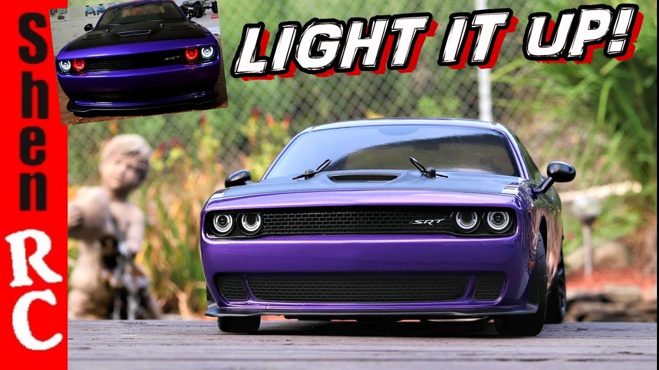 Kyosho Dodge Hellcat challenger fazer MK2 LED LIGHTS INSTALL