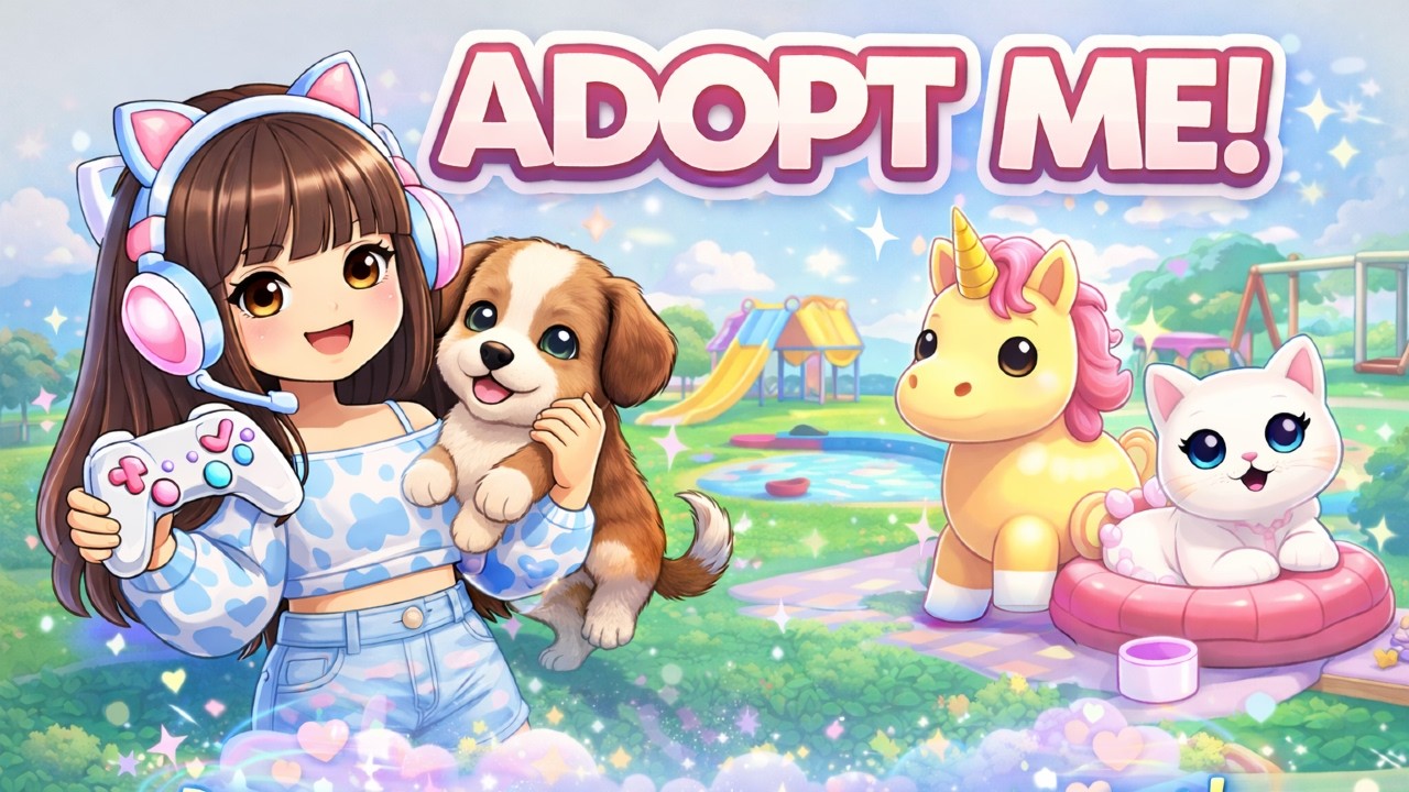 ADOPT ME! 🐶✨ Rotina de Festa + Dicas pra Cuidar do Pet (Roblox)