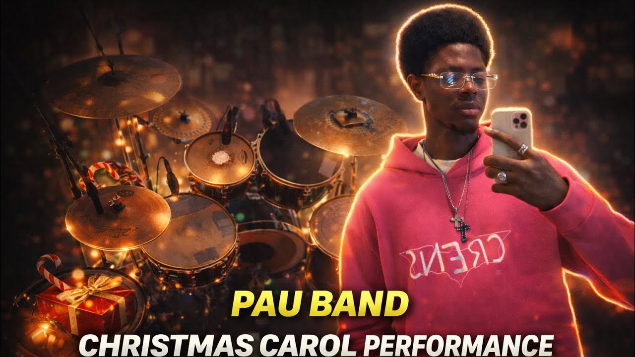 Drummer goes crazy at PAU CHRISTMAS CAROL 2025😧🫣🥁🎄🎁