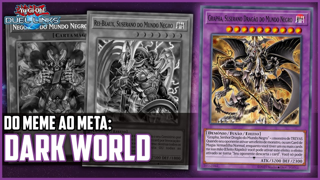 DO MEME AO META: DARK WORLD PRECISA DESSAS CARTAS! [DUEL LINKS]