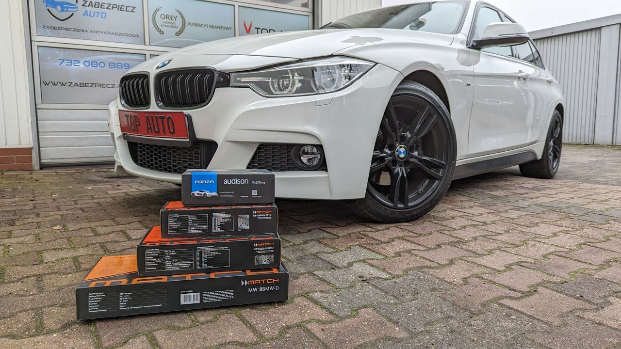 BMW 3 F30 podsumowanie systemu audio wraz z procesorem DSP od Audison Forza AF C8.14 bit