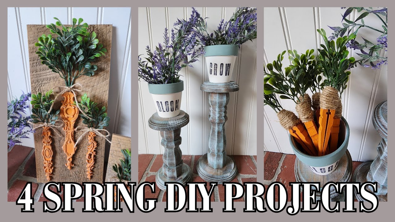 SPRING DIYS | Creating A Spring Vignette | Farmhouse Inspired DIYs