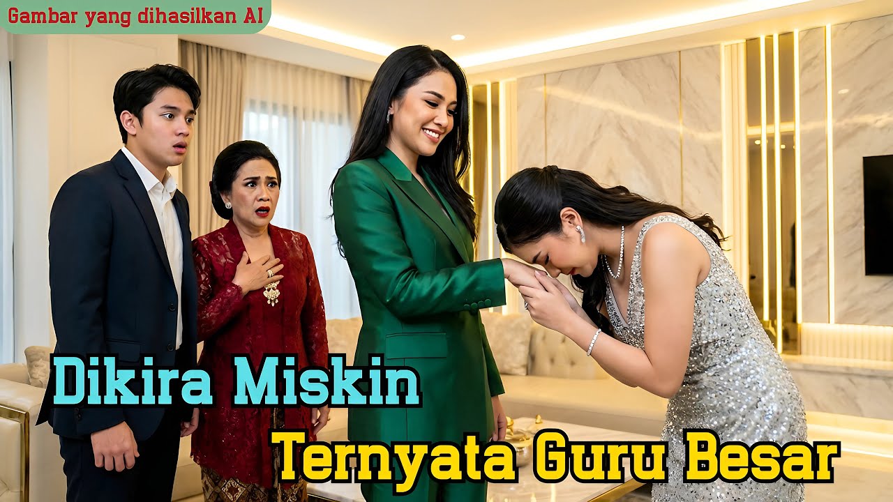 Usir menantu demi gadis kaya...Mertua syok saat gadis itu sujud panggil 'Guru' ke menantu!(AI fiksi)