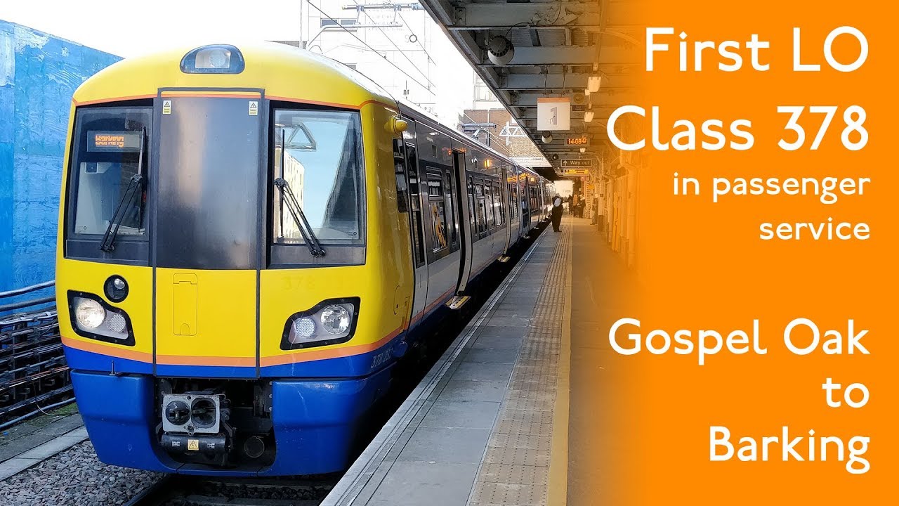 First Electric Passenger Train Class 378 on the GOBLIN Gospel Oak to Barking Line.