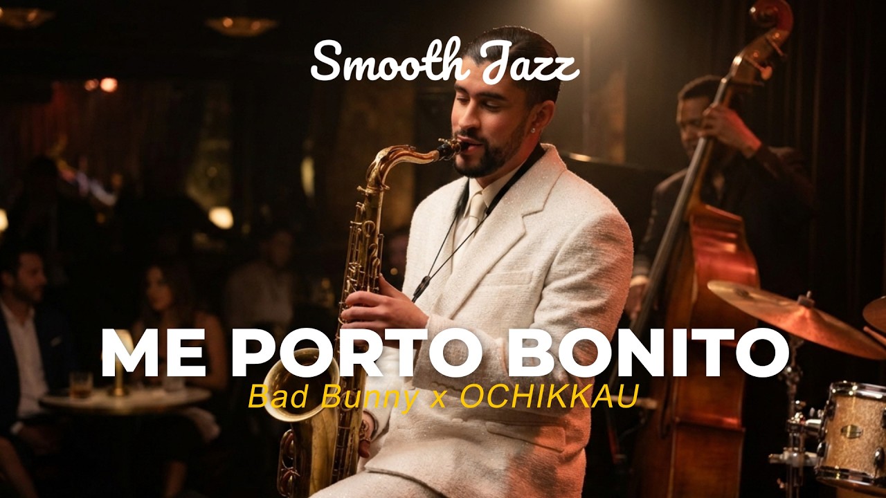 Bad Bunny - Me Porto Bonito (Smooth Jazz Instrumental Cover) | Lounge Sax Version