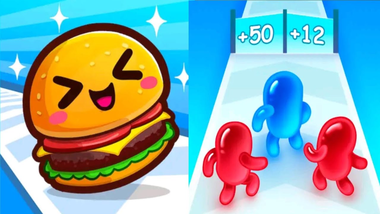 Food Run vs Join Blob Clash 3D – All Levels Gameplay Android iOS Ep44 