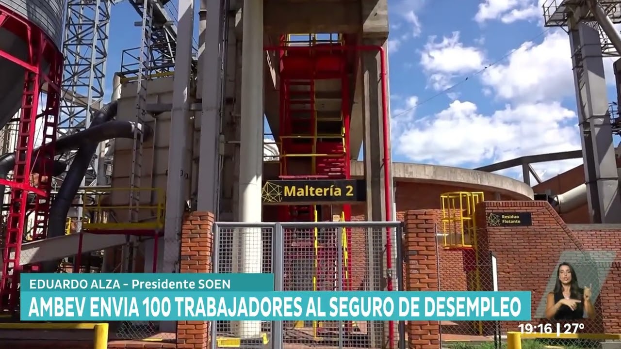 Un centenar de trabajadores de la planta Ambev en Paysandú fueron enviados al seguro de paro.