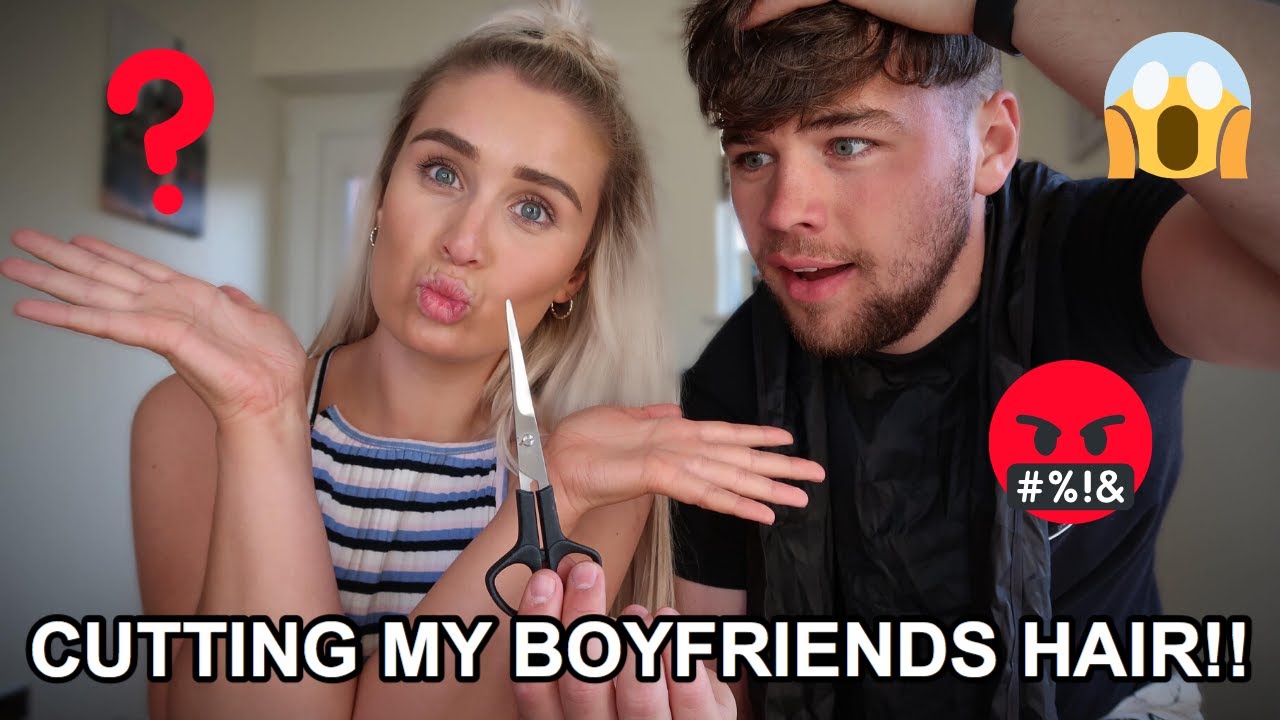 BOYFRIENDS HAIR CUT GONE WRONG!!! Lockdown Haircut...