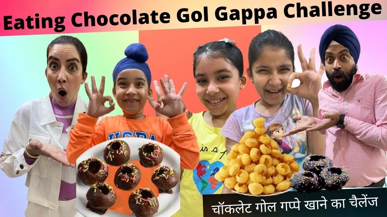 Eating Chocolate Gol Gappa Challenge  | RS 1313 FOODIE | Ramneek Singh 1313