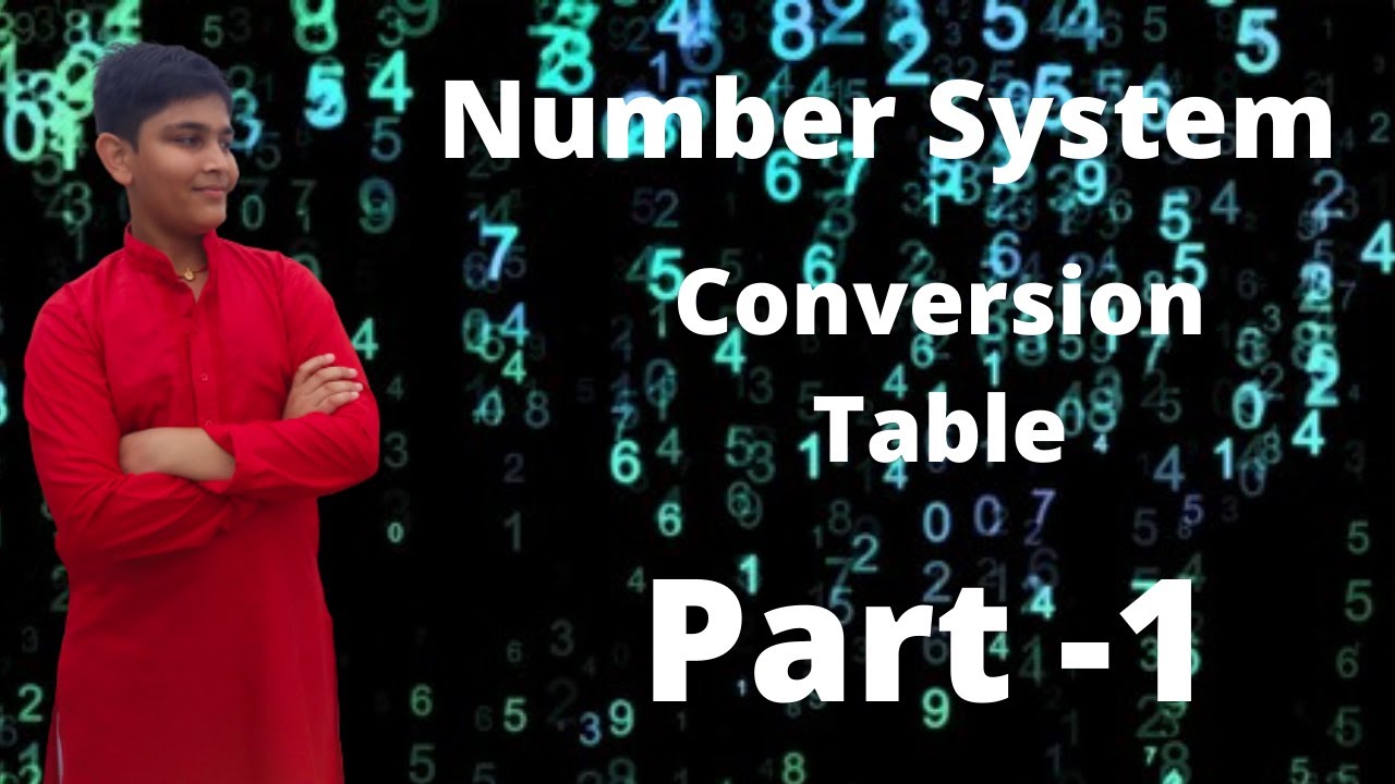 NUMBER SYSTEM CONVERSION TABLE | COMPUTER SCIENCE