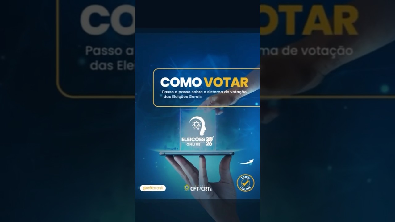 Como votar nas Eleições Gerais dos Sistema CFT/CRTs.