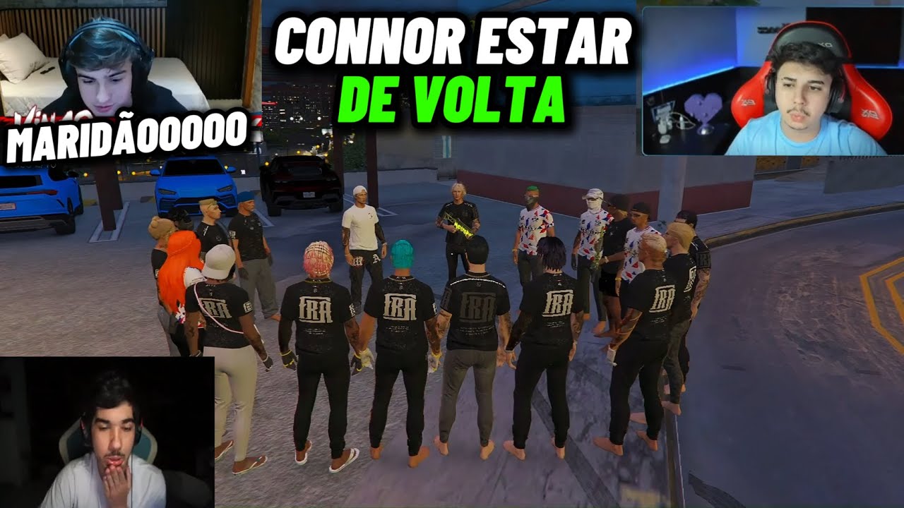 REAÇÃO DA FRANÇA COM CONNOR DE VOLTA NA FAVELA | VINÃO CHOROU?