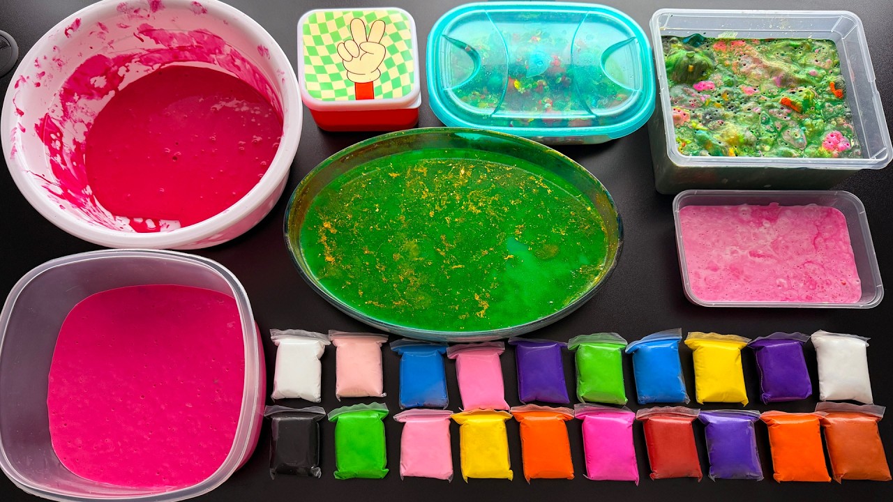 Super Relaxing Slime and Clay Mixing Satisfying ASMR