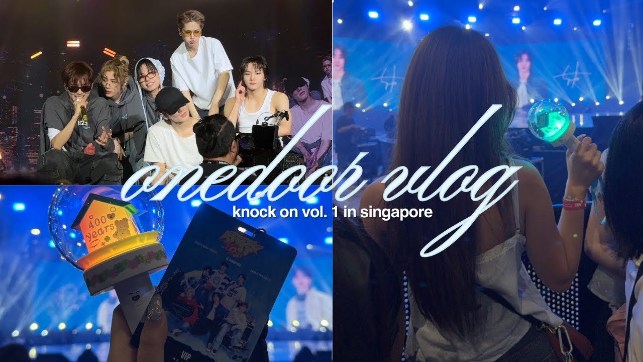 onedoor vlog🚪: boynextdoor knock on vol. 1 in singapore, soundcheck, concert clips!