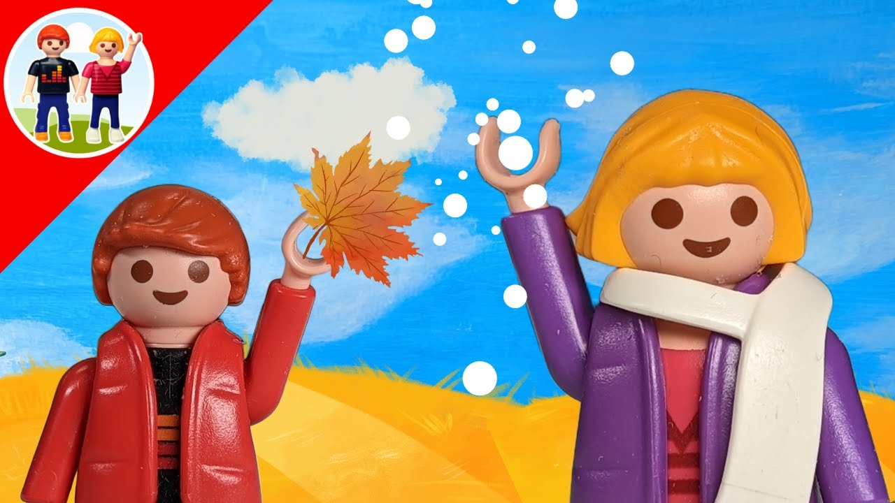 Herbstfest mit Schnee | Playmobil Familie Sommer | Kinder | deutsch