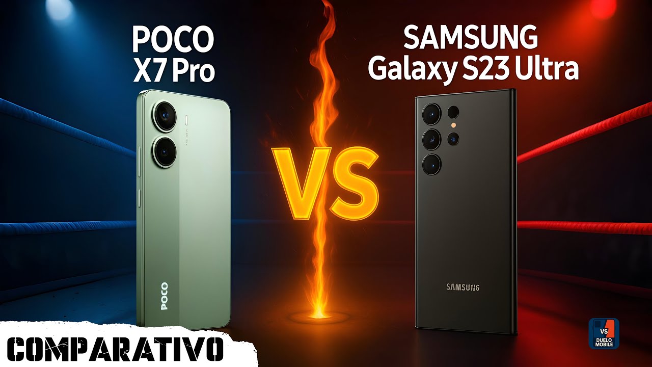 POCO X7 Pro vs GALAXY S23 Ultra: Bateria 6000mAh vs Câmera 200MP | Comparativo Completo