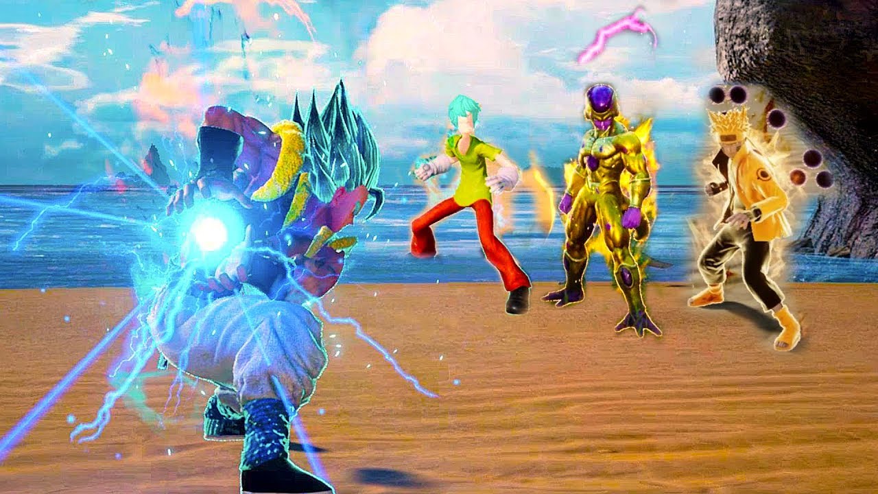 JUMP FORCE - Super Saiyan Blue Gogeta Gameplay Mod (English Voice)