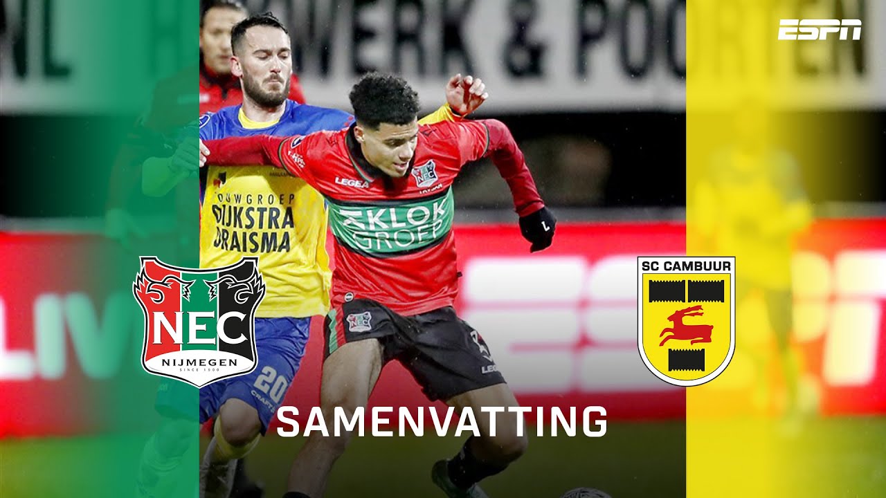 Samenvatting N.E.C. - SC Cambuur | Wauw! Een doelpunt vieren met je zoon 😍