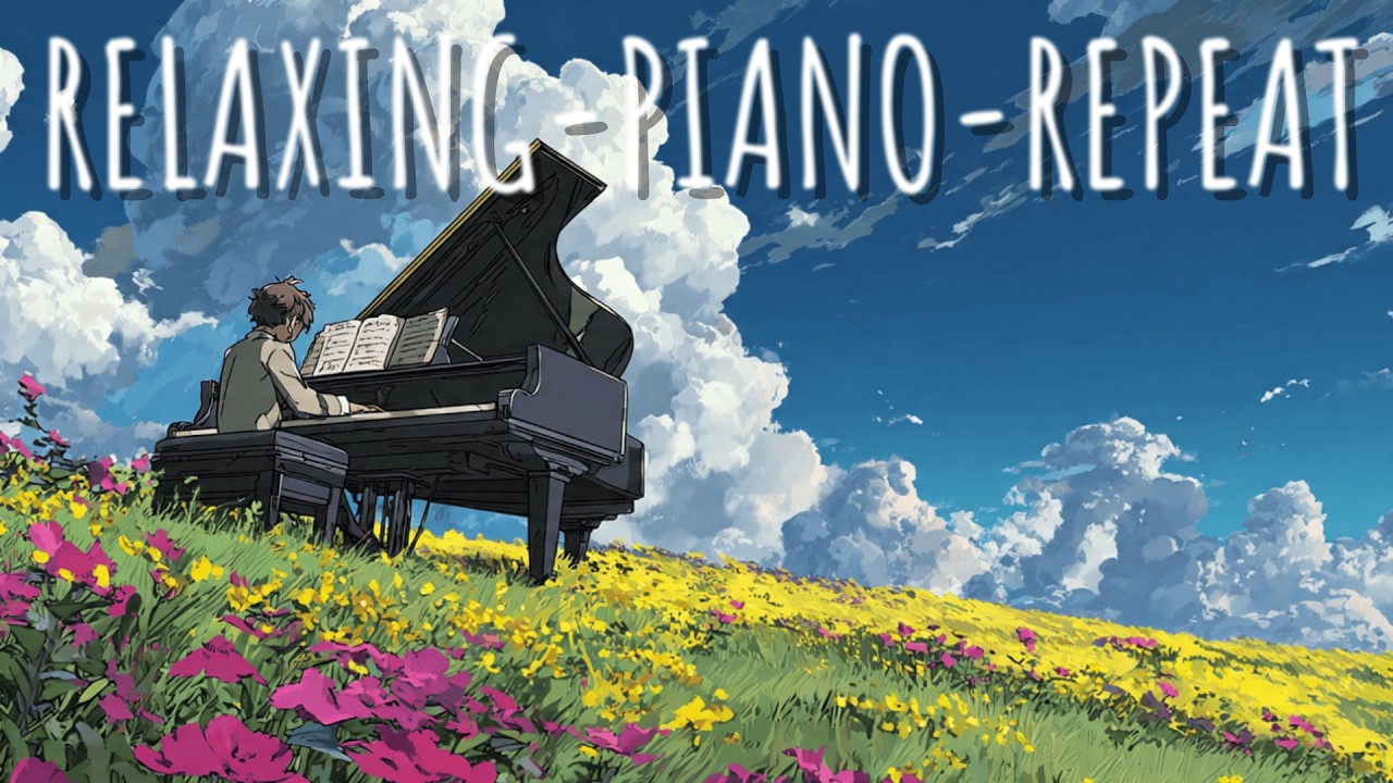 200 piano playlist for relaxing music (A Quiet Night Hall) | sleep music/calm music /ghibli music