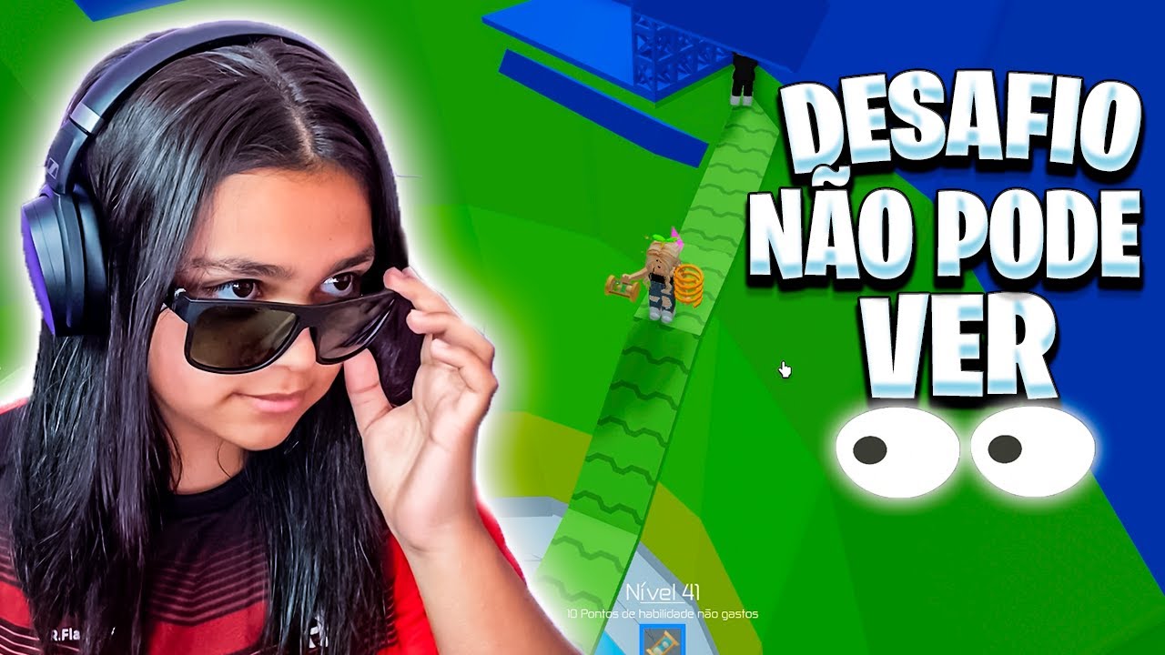 ROBLOX - SE CAIR OU MORRER, TENHO QUE JOGAR DE OLHOS VENDADOS COM MEU PAI ME GUIANDO 😬