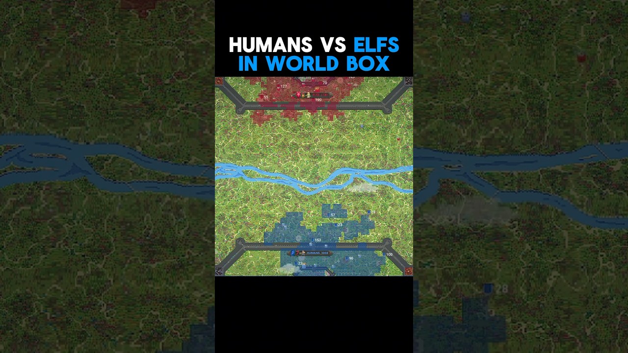 Humans Vs Elf’s In World Box!!! 