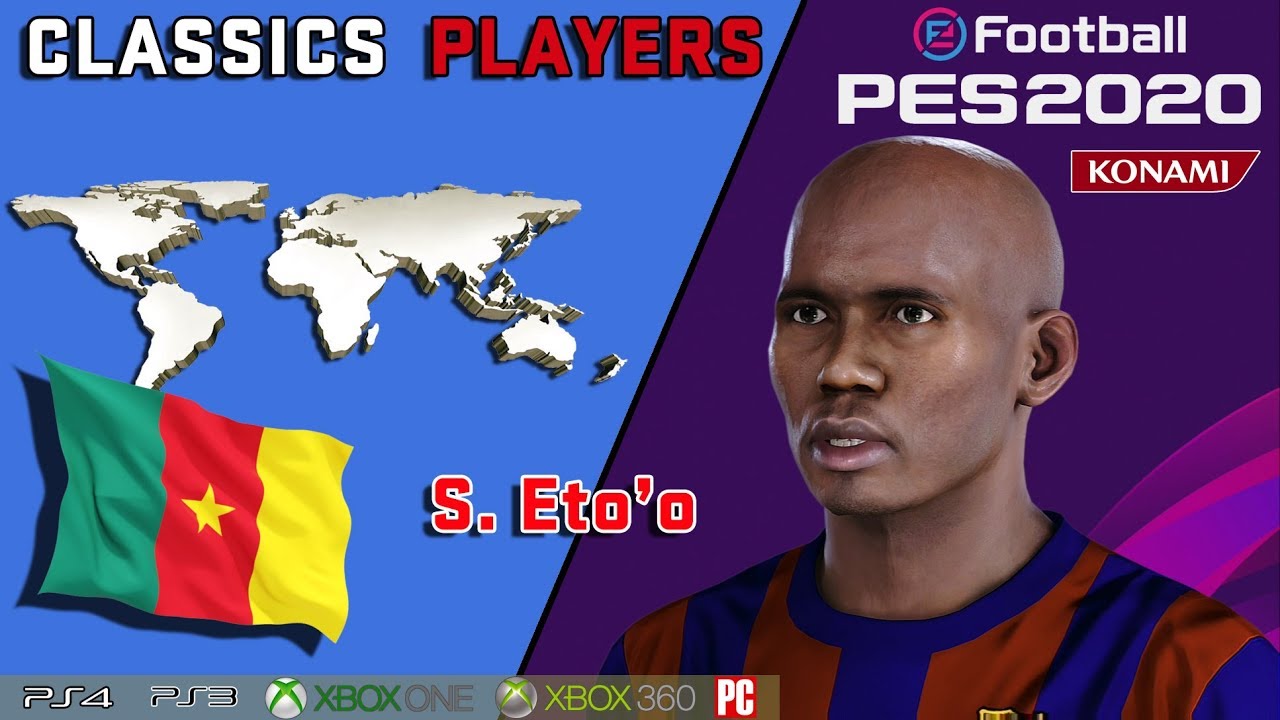 S. ETO'O face+stats (Classics Players) How to create in PES 2020