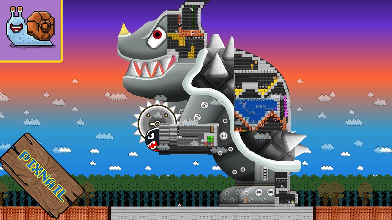 Pixnail: Super Mario vs the Mega Mega Bowser Maze Mayhem