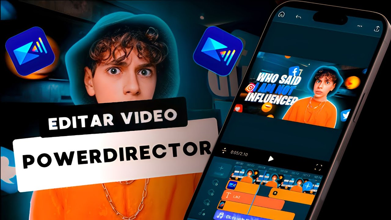 como EDITAR VIDEOS en POWERDIRECTOR 2025 desde CELULAR ✅️