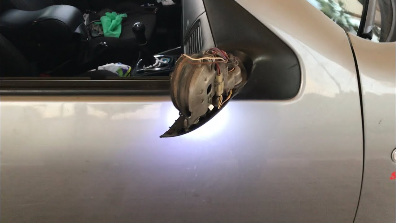 installation câblage Retroviseur rabbatable electrique +feu d'ambiance