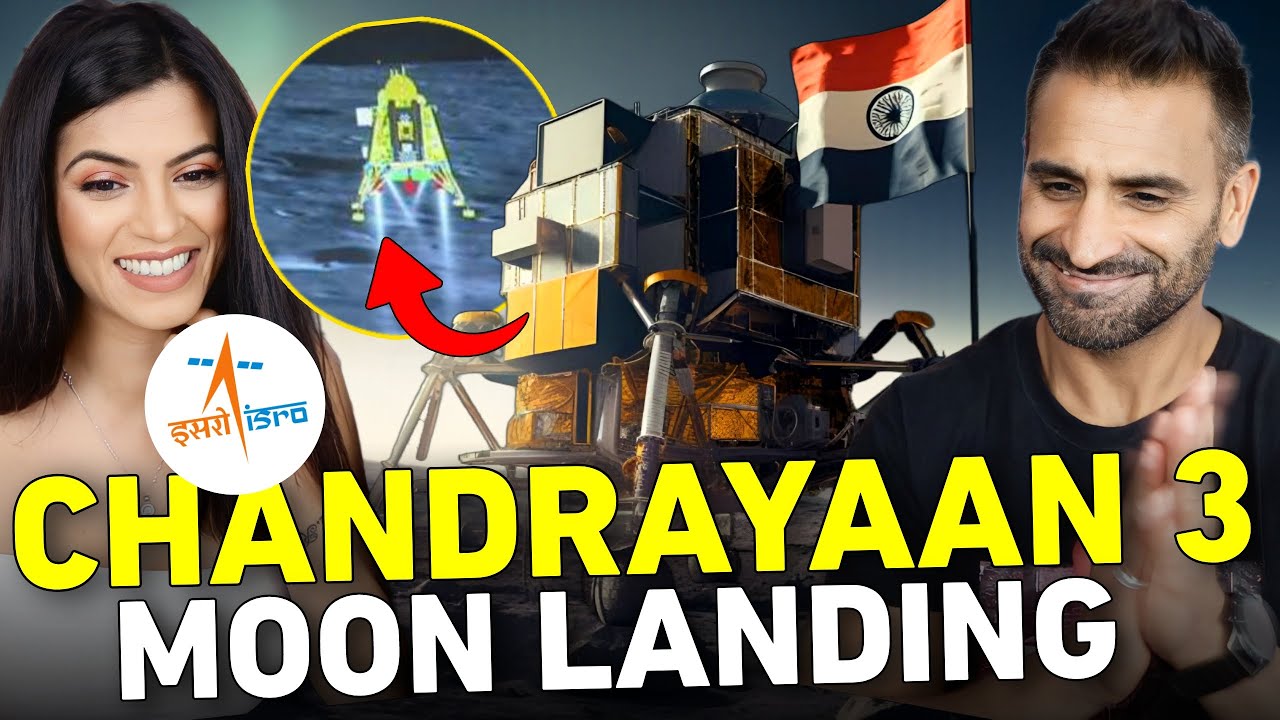 CHANDRAYAAN 3 MOON LANDING REACTION!! | INDIA'S PRAGYAN ROVER LANDS ON LUNAR SURFACE | ISRO