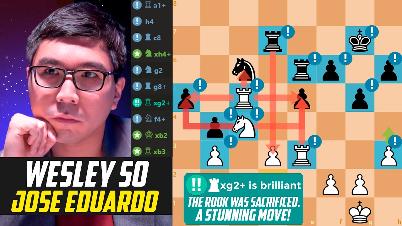 ♟️ Wesley So OUTCALCULATES Jose Eduardo Martinez Alcantara!                           [Stockfish 17]