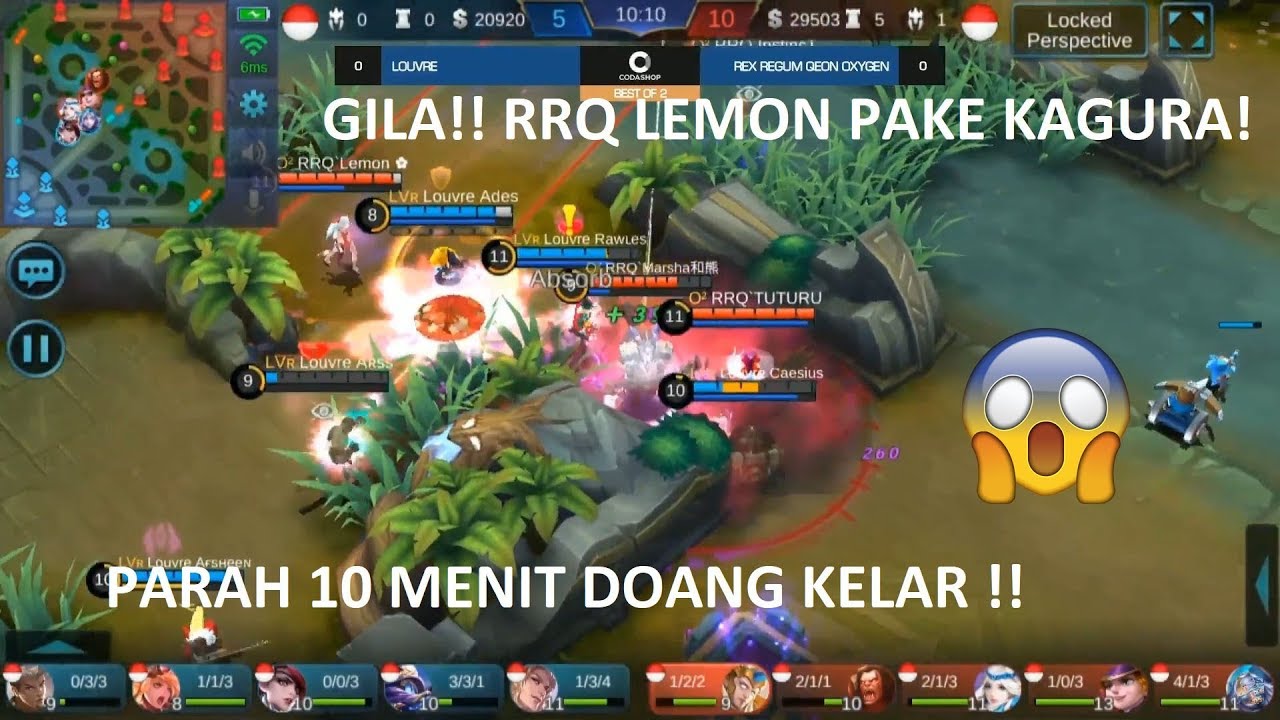 KAGURA GAK DI BANNED?? RRQ Lemon MENGGILA! ACAK ACAK PERMAINAN BRO!! RRQ O2 vs Louvre #Match 1