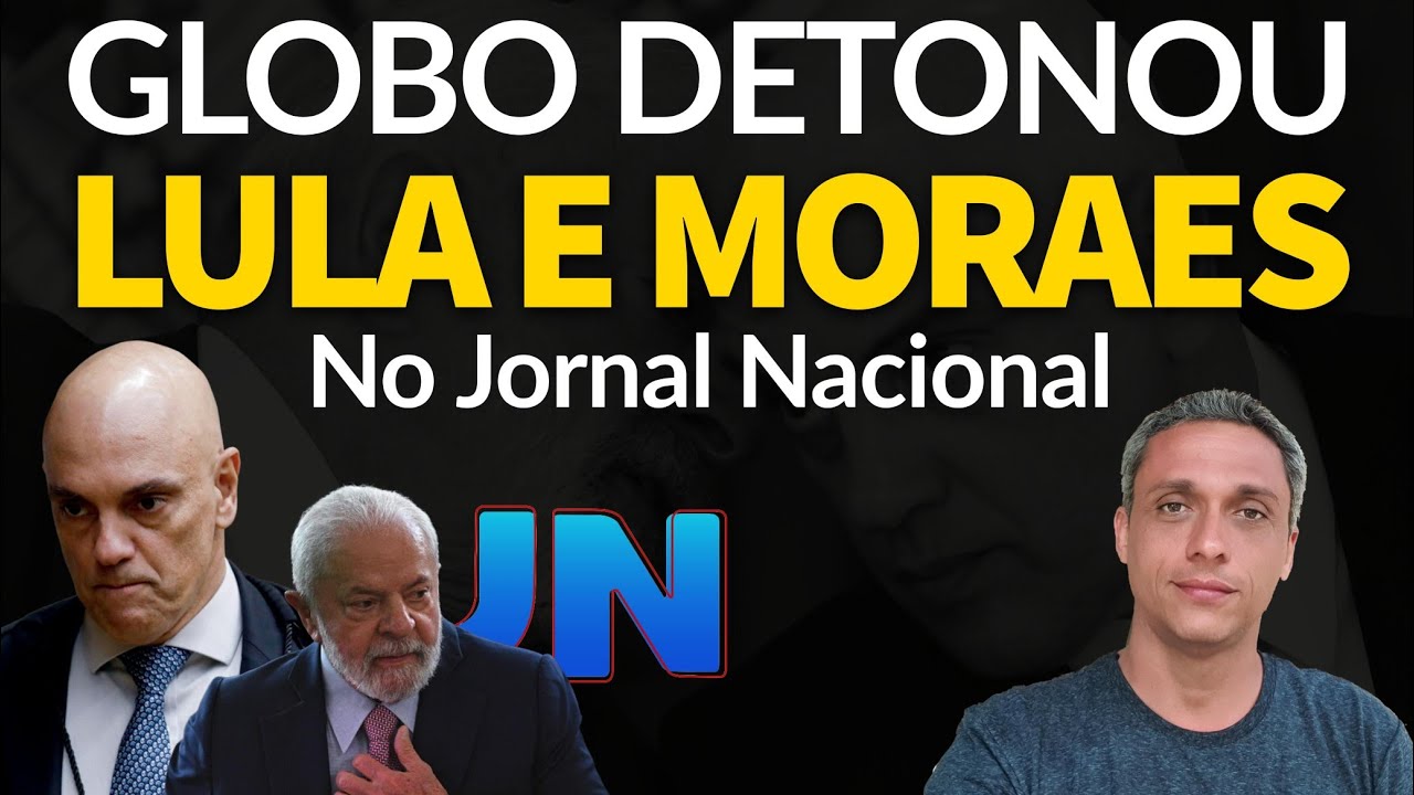 O QUE T&Aacute; ACONTECENDO?!?! GLOBO bate no LULA e MORAES no caso Master no JN