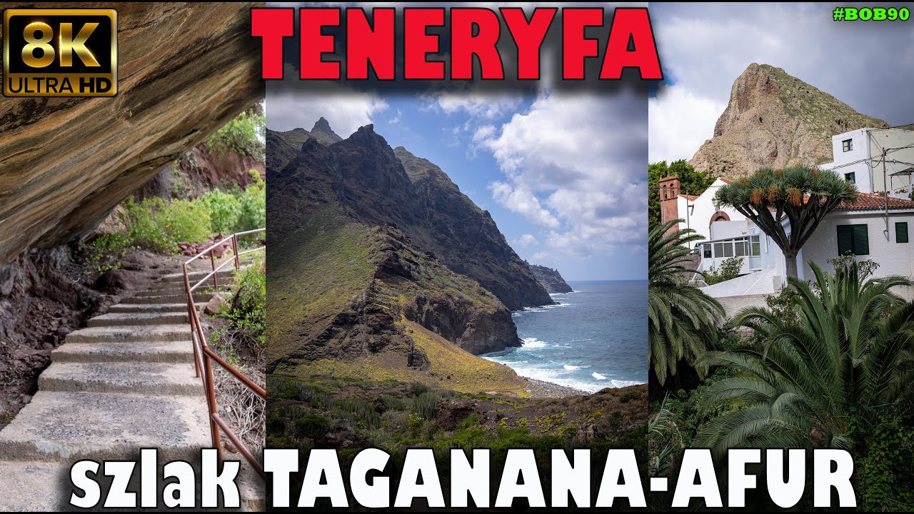 Teneryfa - Szlak TF8 - Taganana Afur (góry Anaga) [8k UHD] #teneryfa