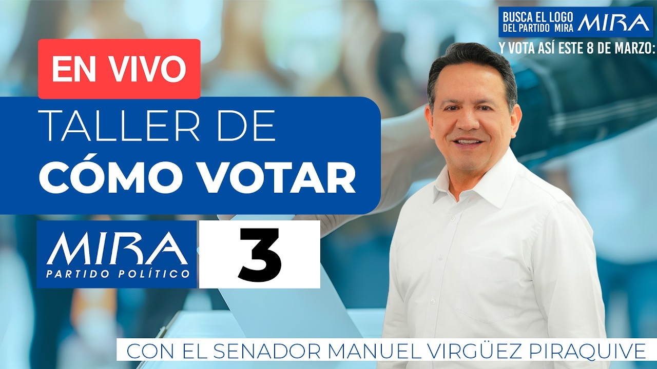 Taller de cómo votar con el Senador Manuel Virgüez Piraquive