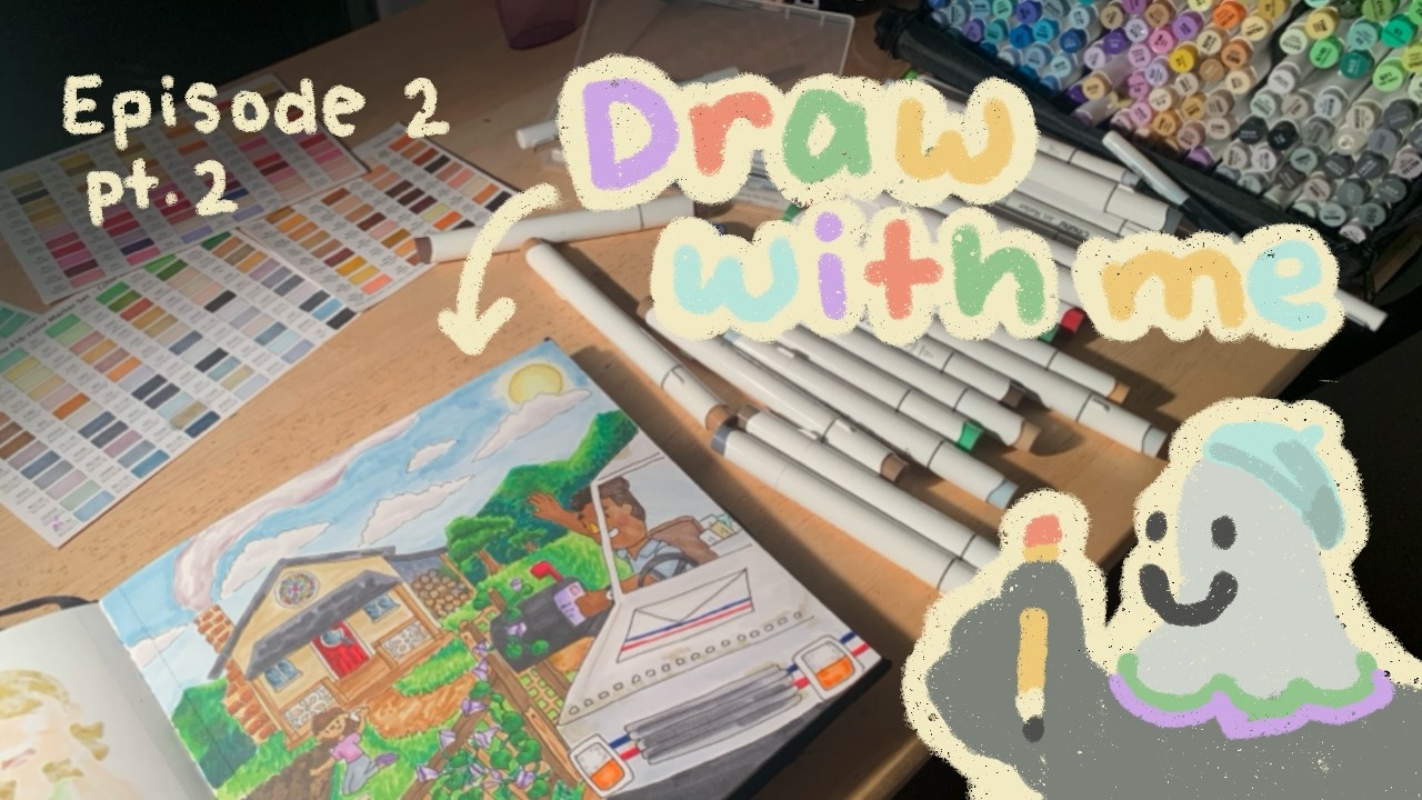 Rainy Winter Evening Color with Me💜 | Ep. 2 pt. 2