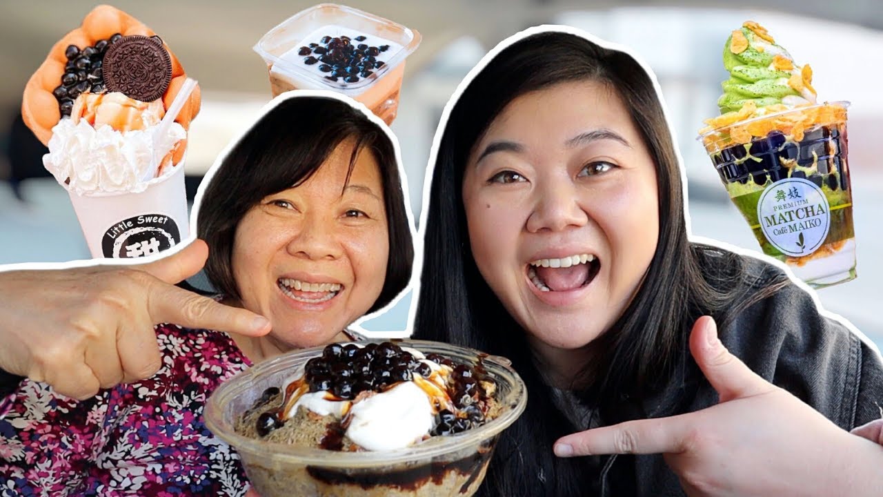 TRYING EVERY BOBA DESSERT in SAN FRANCISCO! ft. Mom