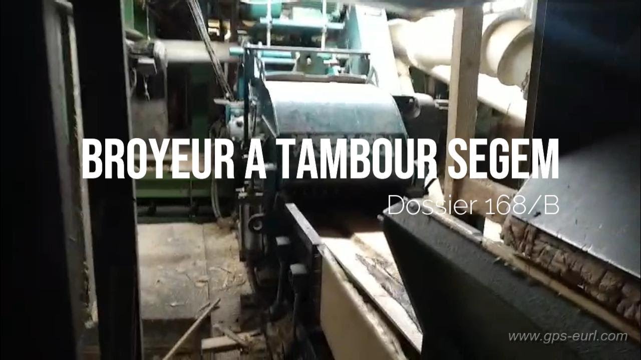 Broyeur Tambour SEGEM d'occasion pour scierie - GPS EURL
