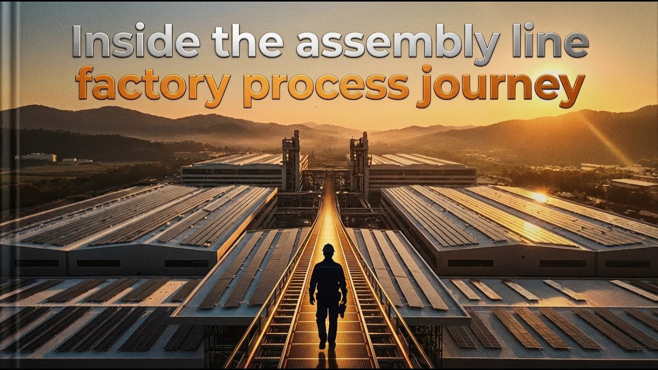 Inside the assembly line factory process journey with satisfying industrial production