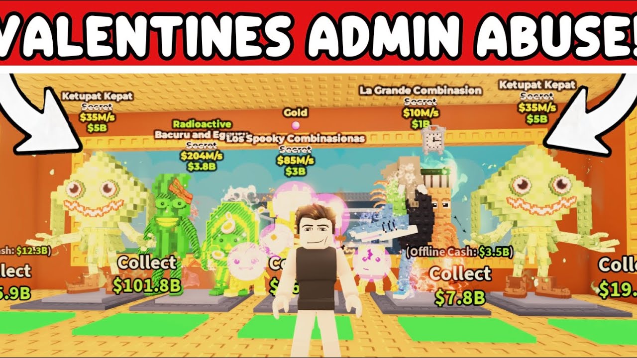 I STOLE OUTRAGEOUS LOOT VALENTINE'S DURING ADMIN ABUSE WITH “BEANIE METHOD” | STEAL A BRAINROT